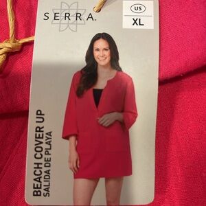 Serra Fuschia Swimsuit Beach Cover-Up-Sz XL-New